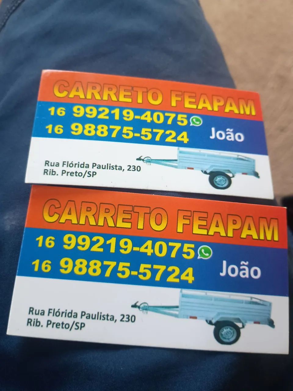 Faço pequenos carretos 