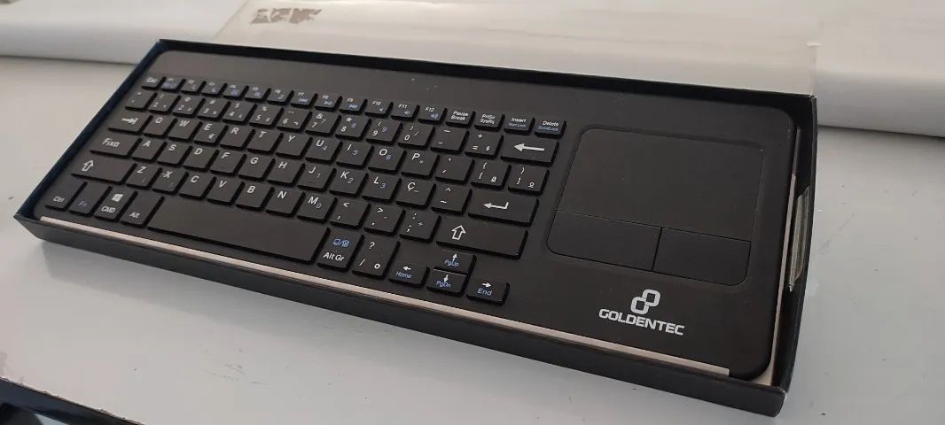 Teclado em fio com touchpad + mouse sem fio - Foto 3