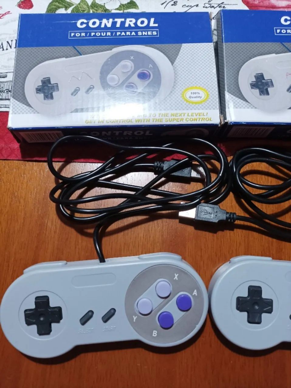 2 Joystick Super Nintendo USB Novíssimo - Foto 2