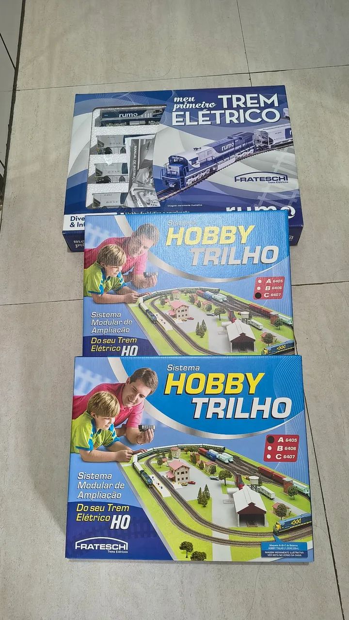 Meu primeiro Trem com Hobby trilho A e C
