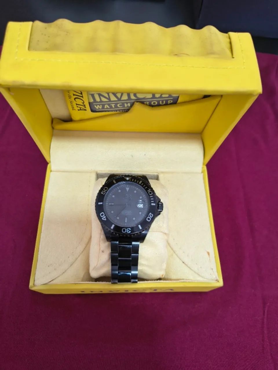 Relógio Invicta Pro Diver All Black Automático - Impecável, Na Caixa Com Nota Fiscal - Foto 5