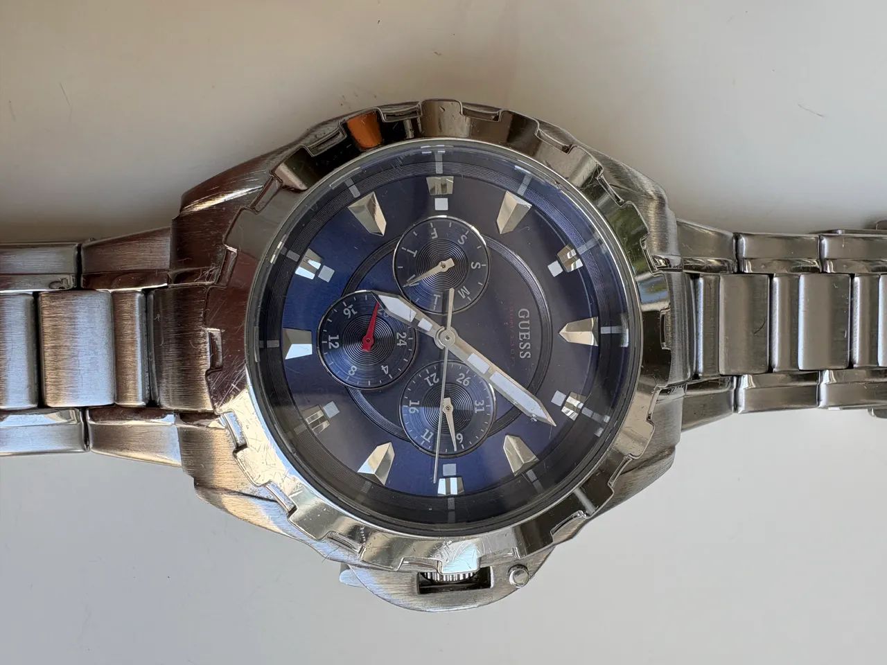 3 Relógios Technos Titanium, Casio Edifice e Guess WaterPro - Foto 2