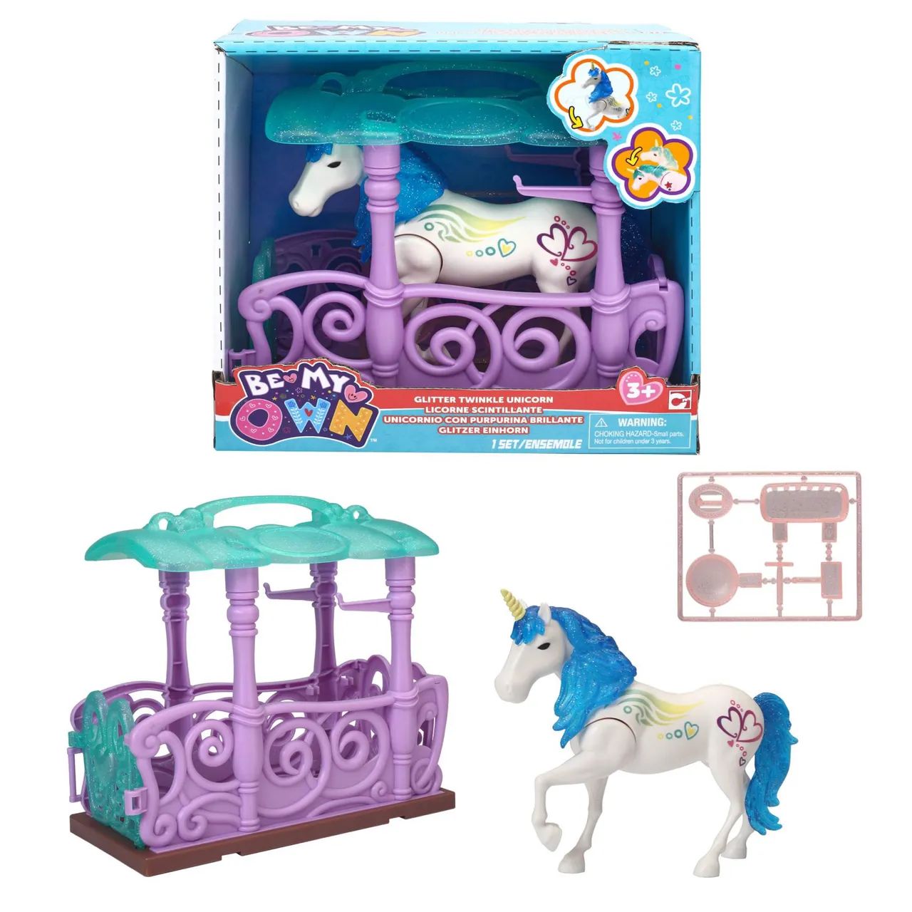 Conjunto de brinquedo unicórnio 