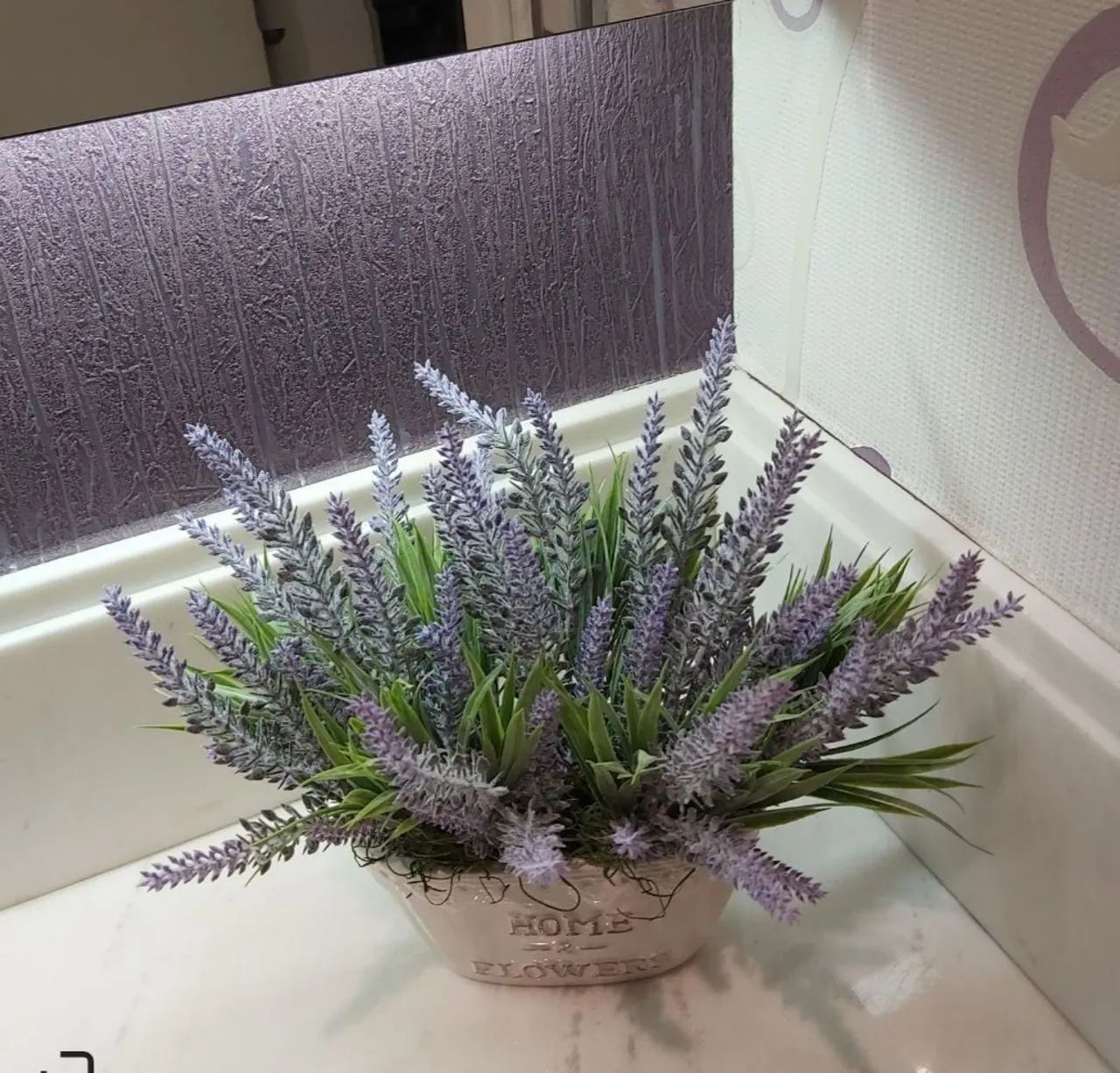 Vaso de mesa de lavanda. - Foto 4