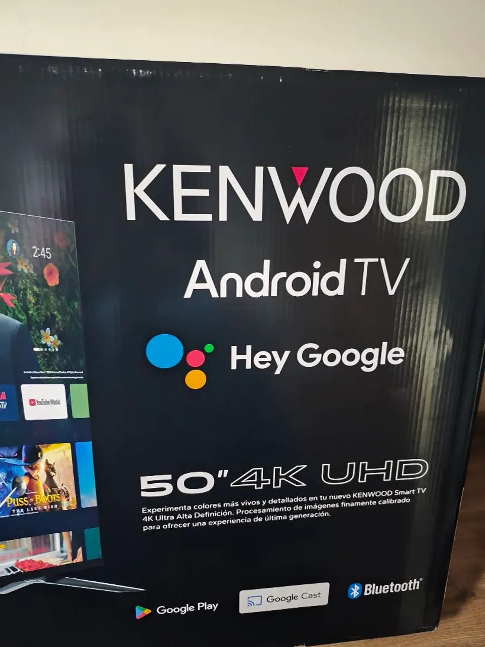  Smart TV Kenwood é LTK-K50B54A.Smart TV Kenwood de 50 polegadas com resolução 4K UHD.Nova - Foto 2