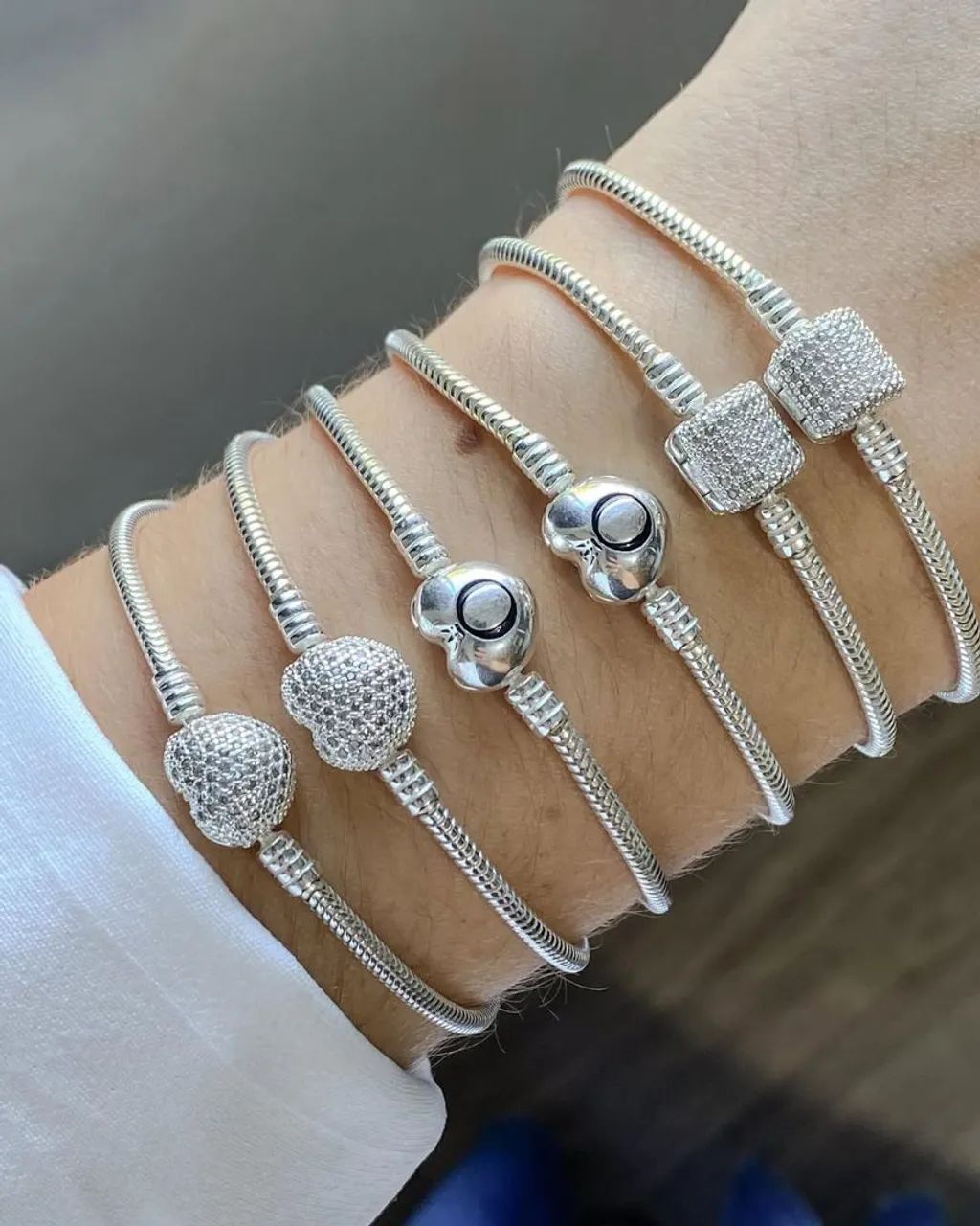 Pulseira para Berloques Prata 925 Legítima  - Foto 3