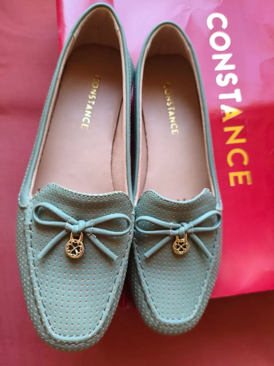 Sapatilha Mocassim Constance verde 35