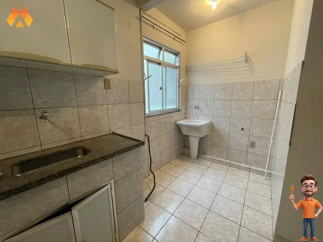 Centro - Excelente APT c/ 01 quarto e 01 banheiro!