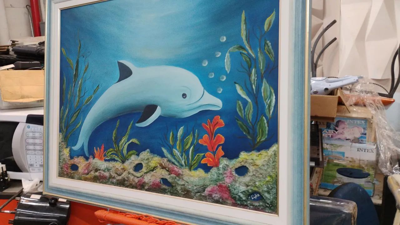 Quadro de golfinho  - Foto 4