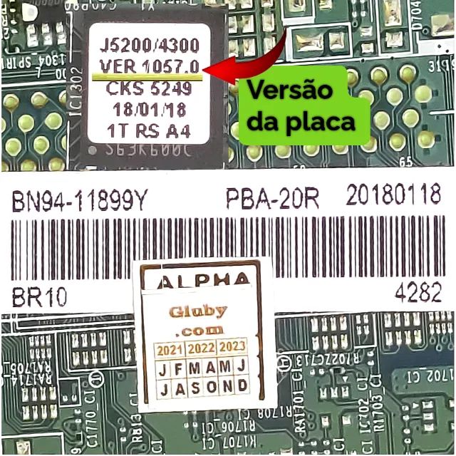 PLACA PRINCIPAL TV SAMSUNG MODELOS UN58H5200G UN58H5203 CÓDIGO: BN91-13286B - Foto 4