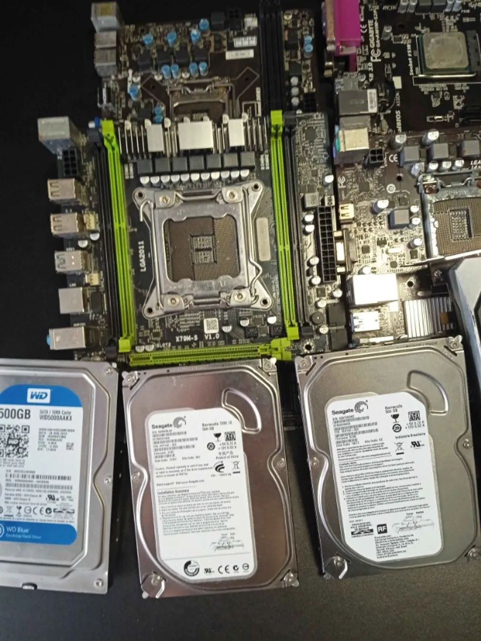 Kit Placas Mãe, Rx 580 e Processadores (Retirada de Peças)