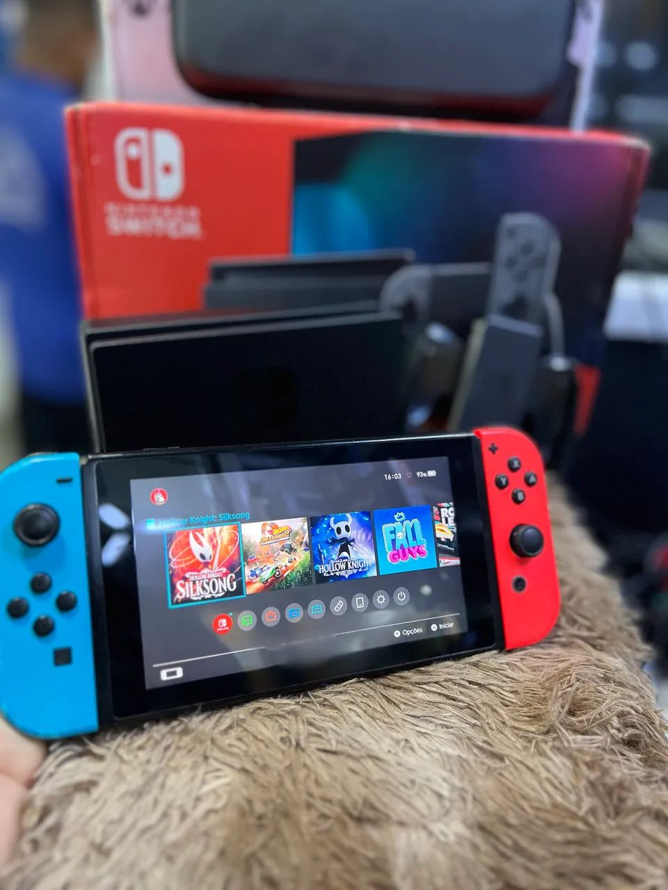 NINTENDO SWITCH  ORIGINAL COMPLETO COM BAG
