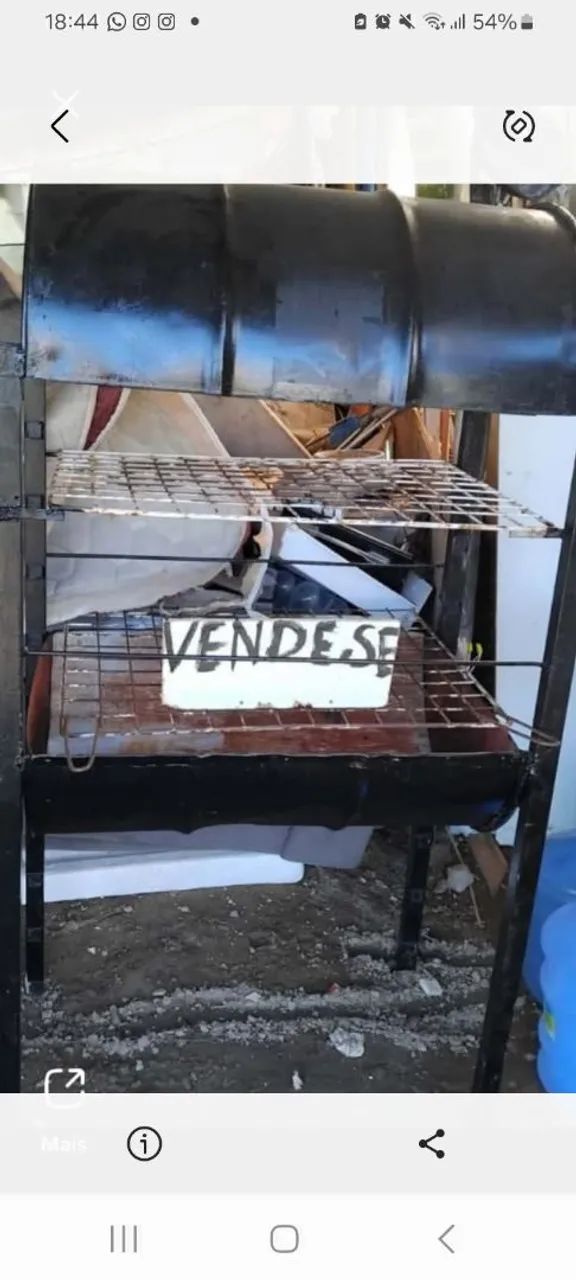 Galeteira a carvão 