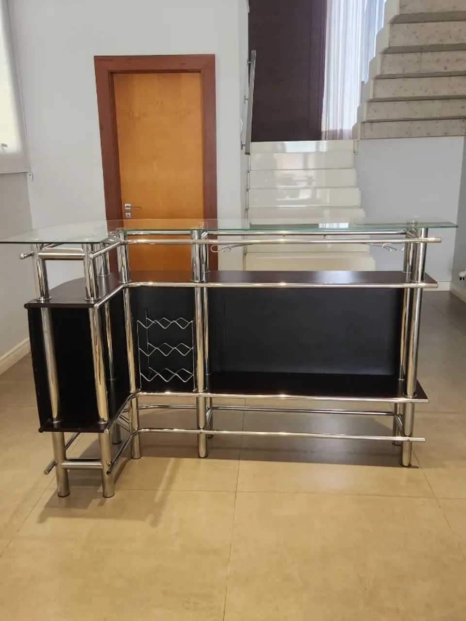 Barzinho de couro e metal - Foto 3