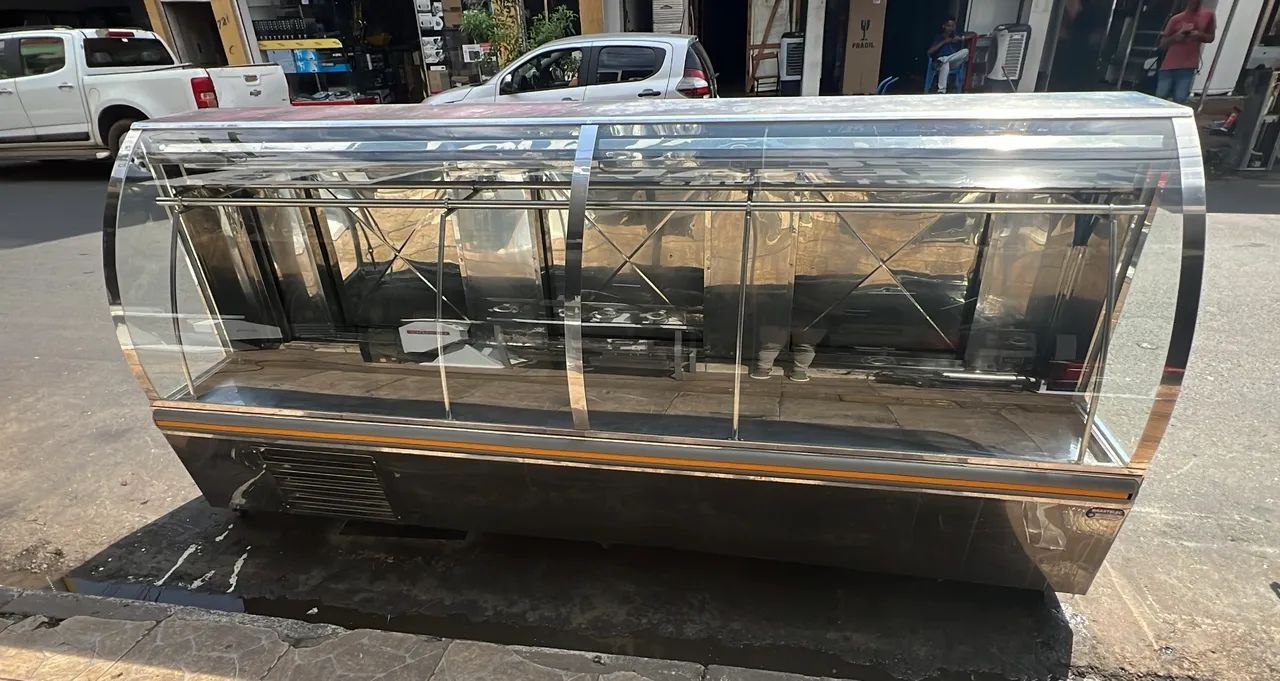 Balcão de açougue gancheiro 3 metros em inox  - Foto 4