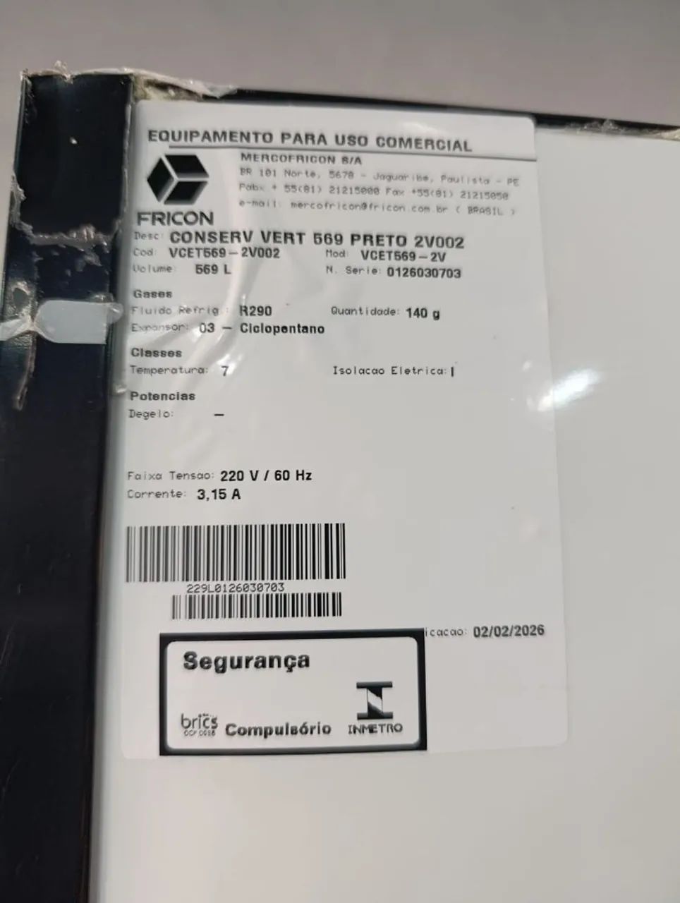 Freezer vertical expositor tripla ação 220 volts 569 litros marca