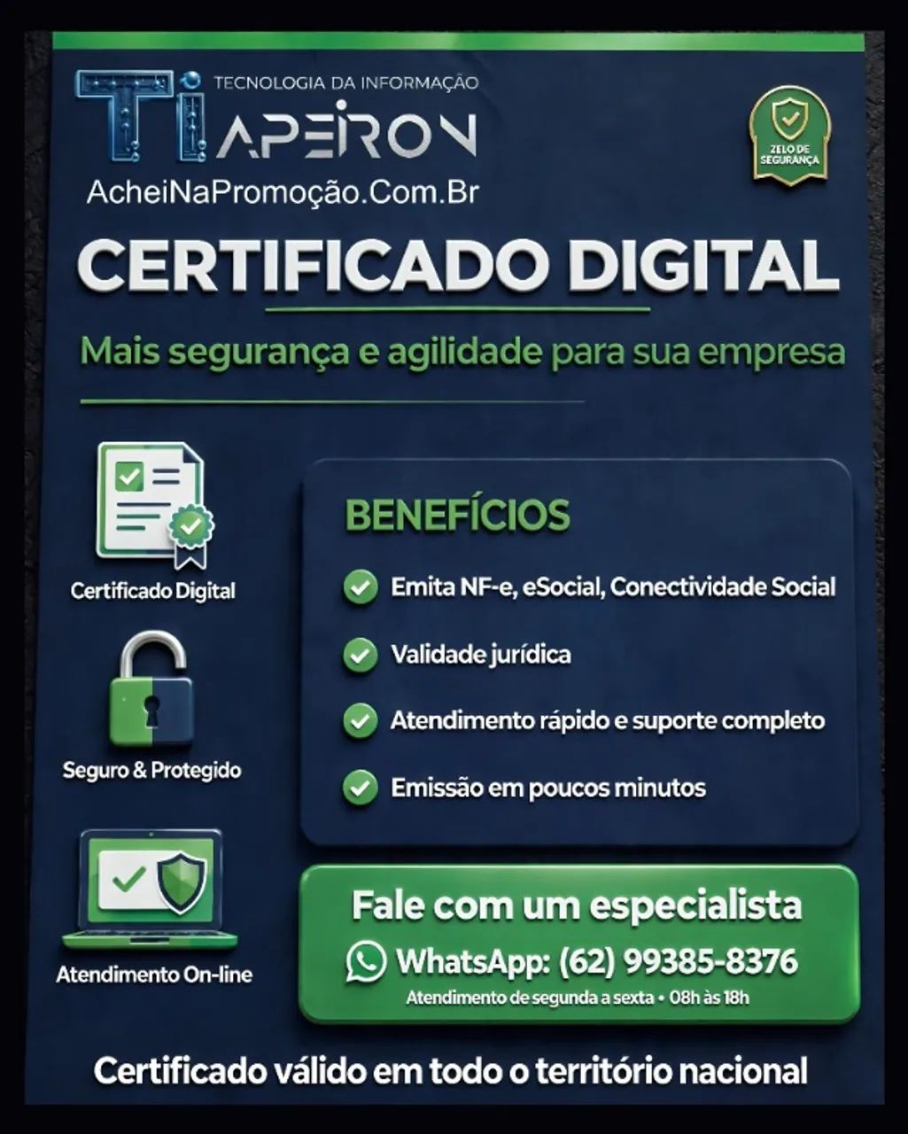 CERTIFICADO DIGITAL PJ A1 A3 E PF