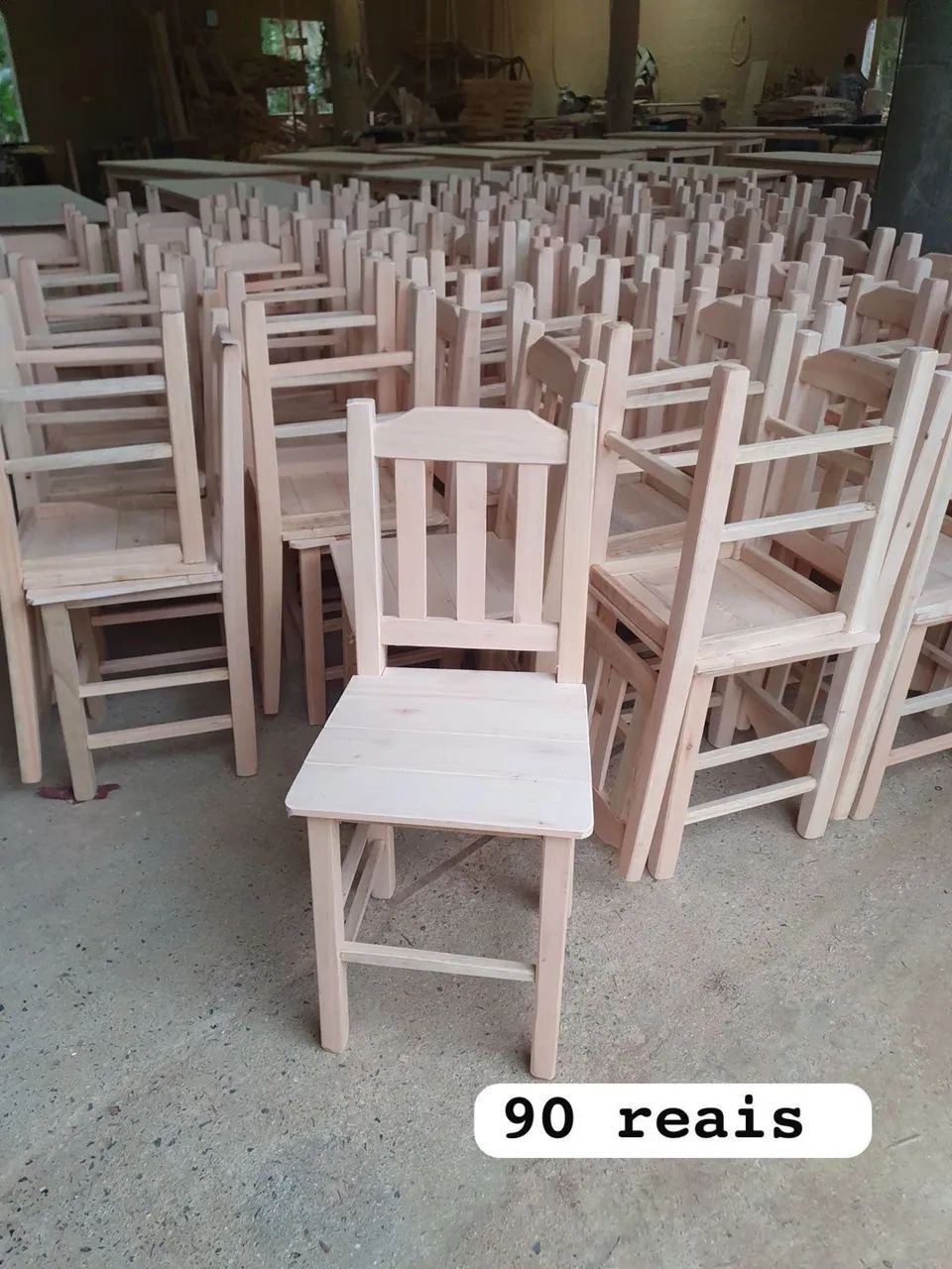 Cadeiras de jantar maciça 