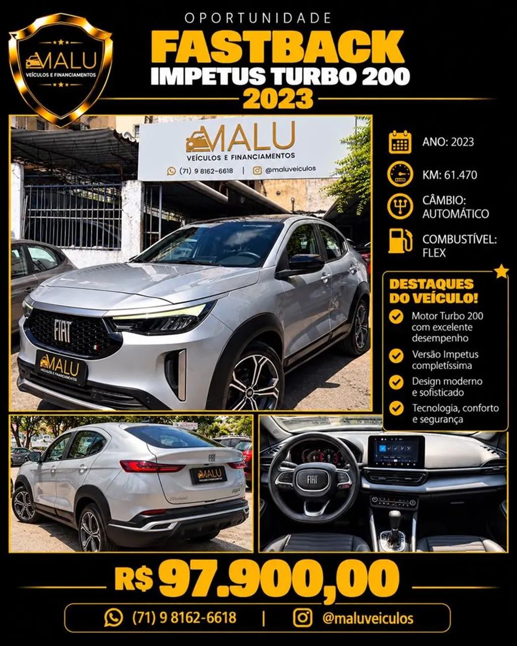 Fiat Fastback Fastback Impetus 1.0 200 T. Flex Aut 2023