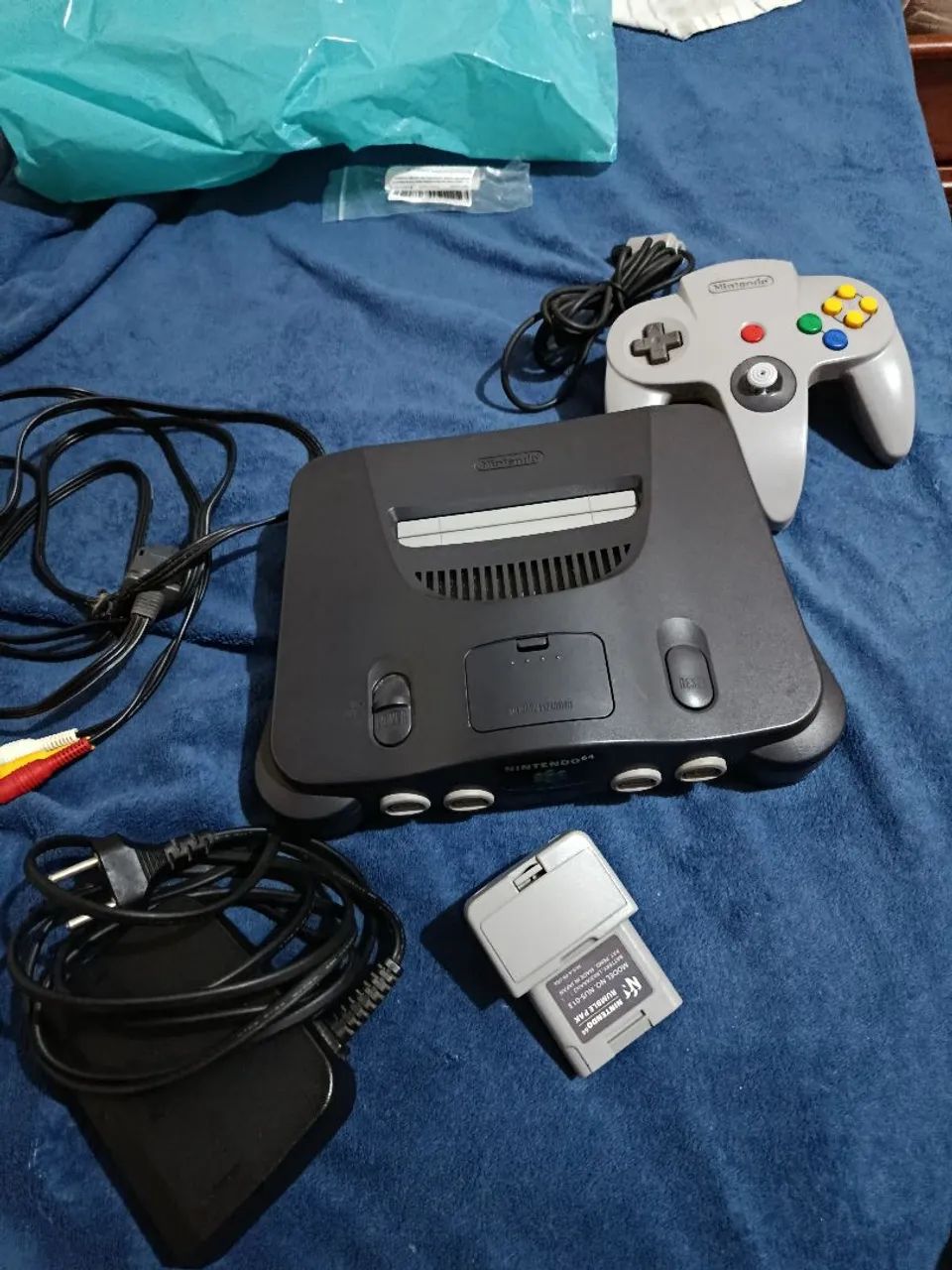 Nintendo 64 + Controle + Rumble pack