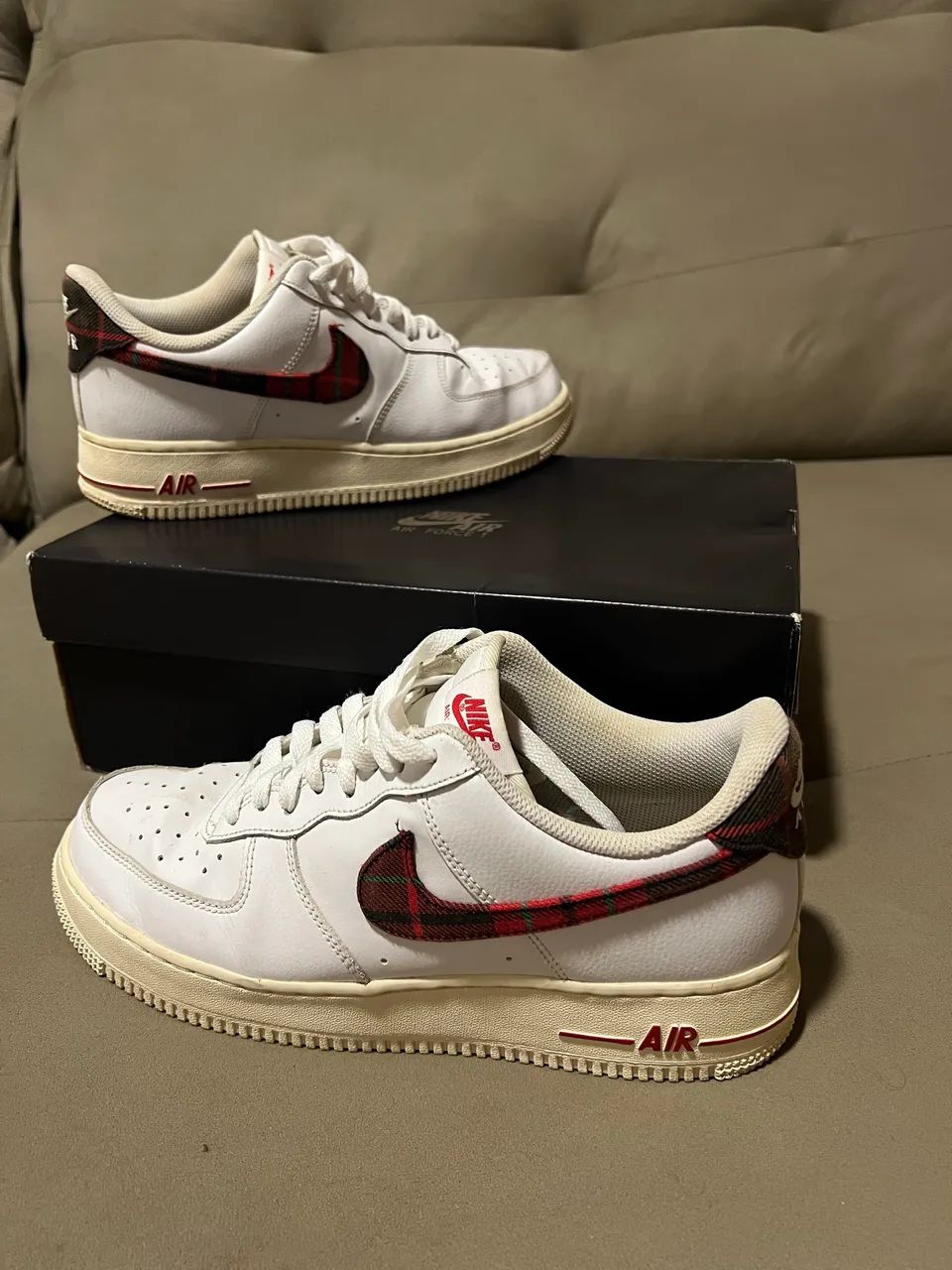 Tênis Nike Air Force 1 Low '07 LV8 Plaid Tartan - Calçados