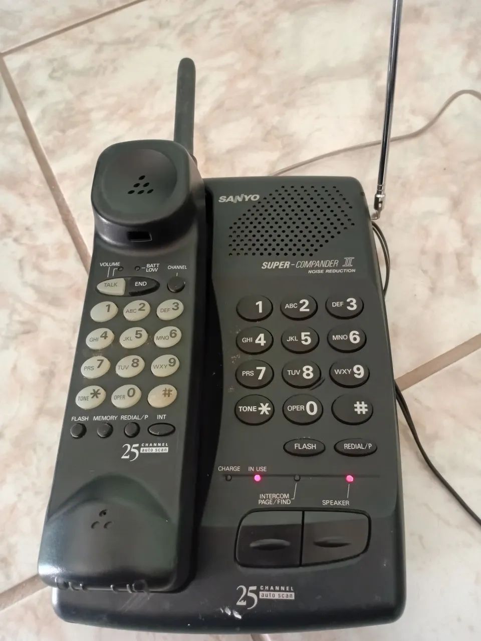 Telefone fixo sem Fio - Sanyo Super Compander - Foto 2