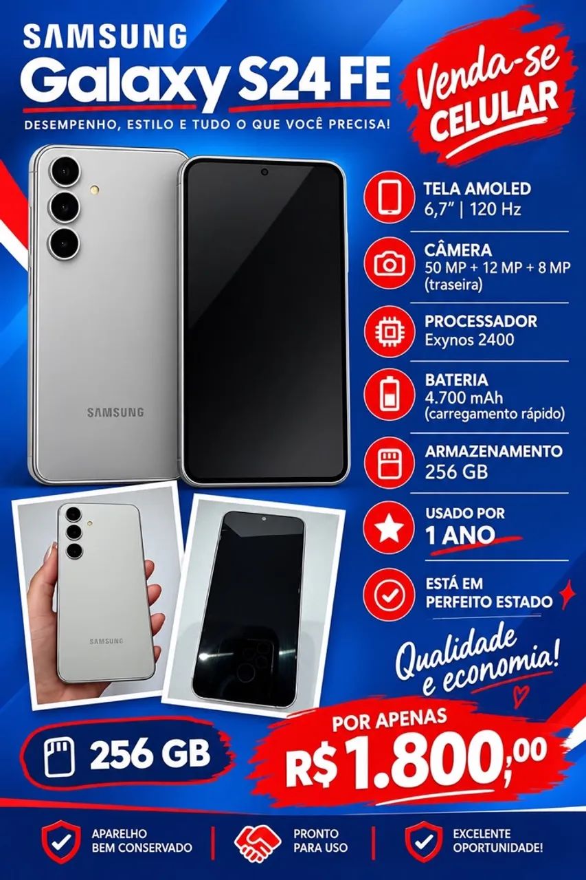 Celular Samsung S24 fe 