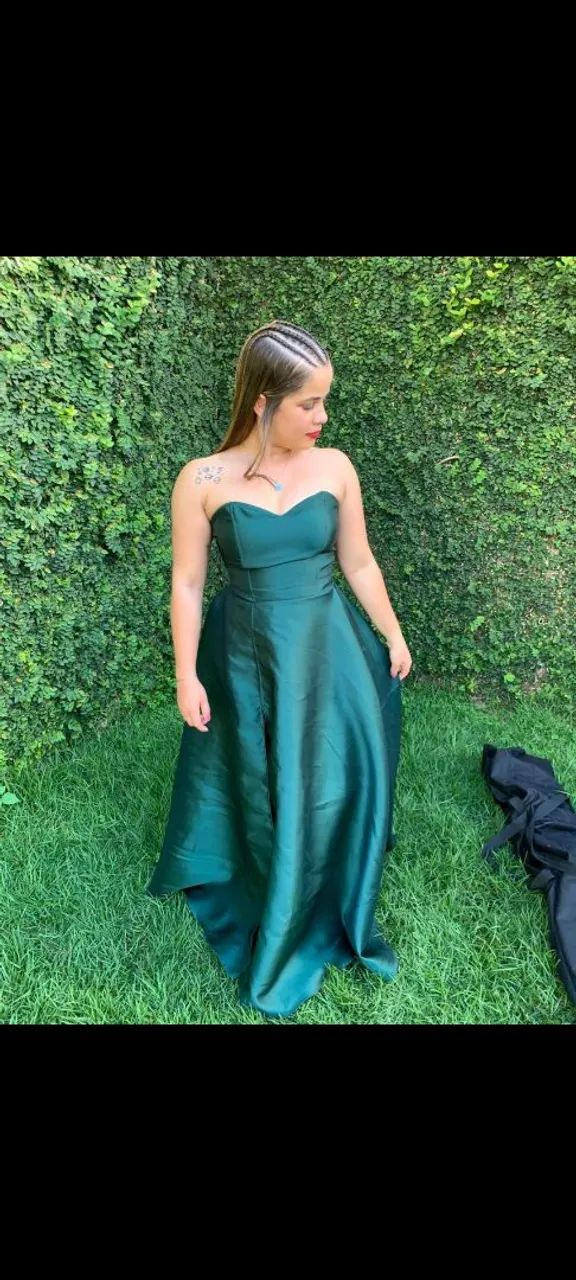 Vestido verde esmeralda  - Foto 3