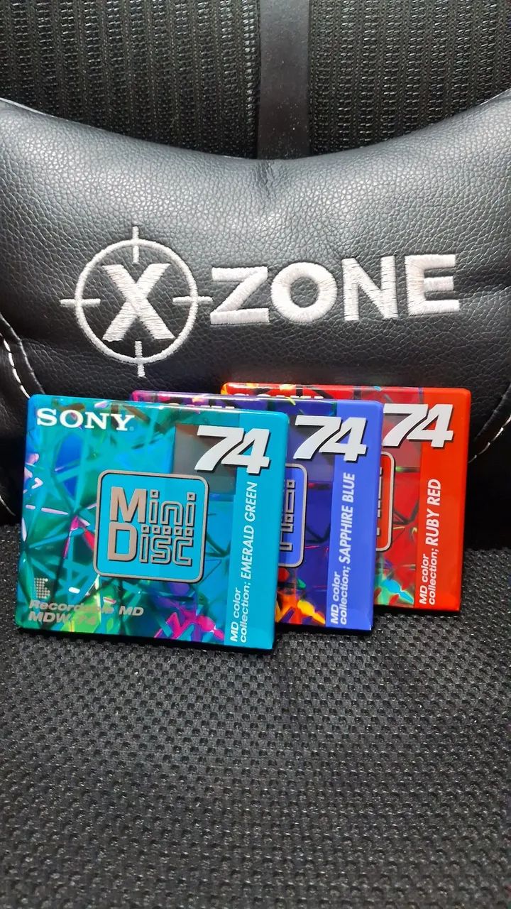 Mini Disk SONY 74 - 6 unidades - Regravável novo e lacrado