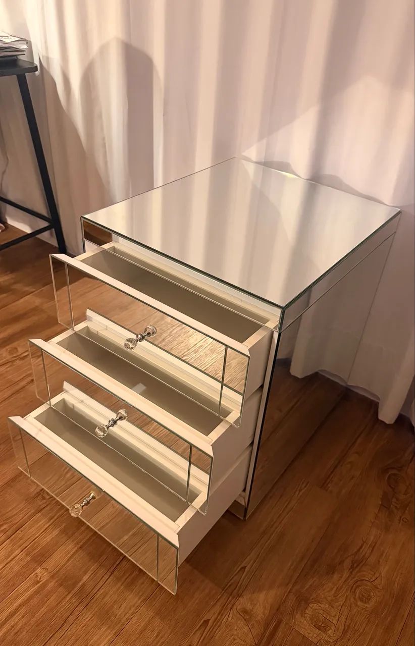Mesa de cabeceira de espelho  - Foto 4