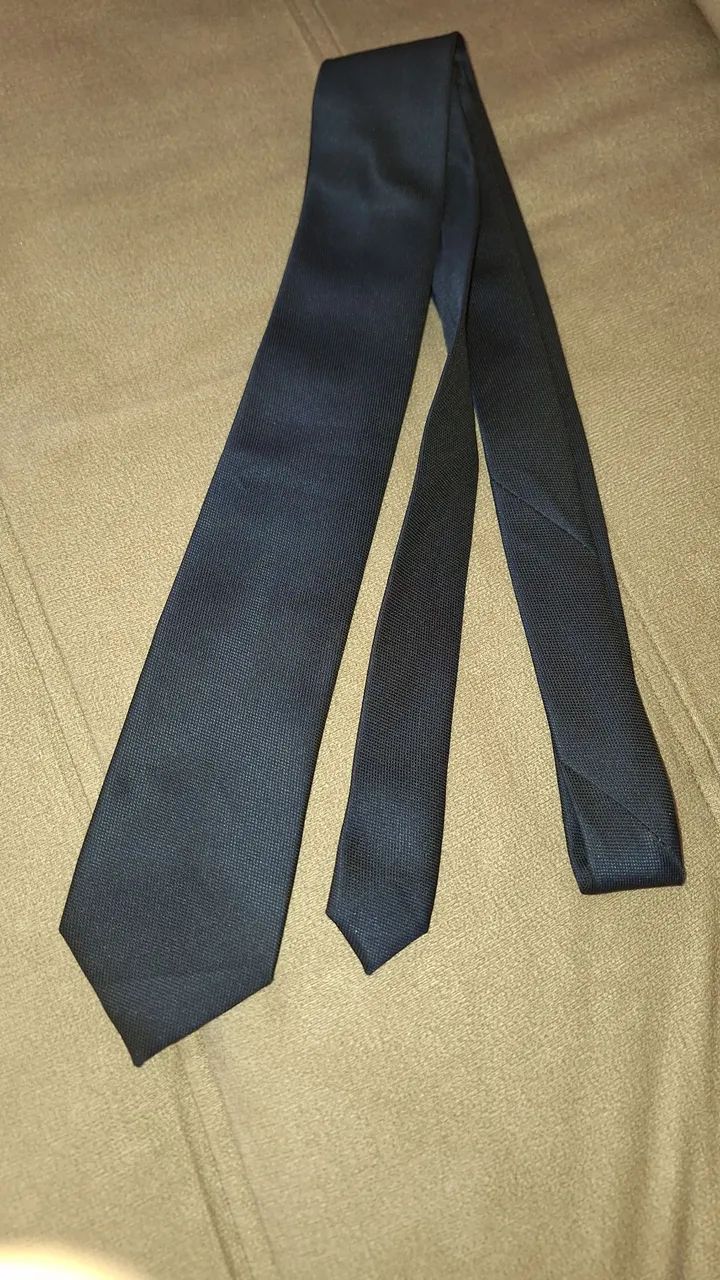 Gravata Rosa listrada e azul  - Foto 2
