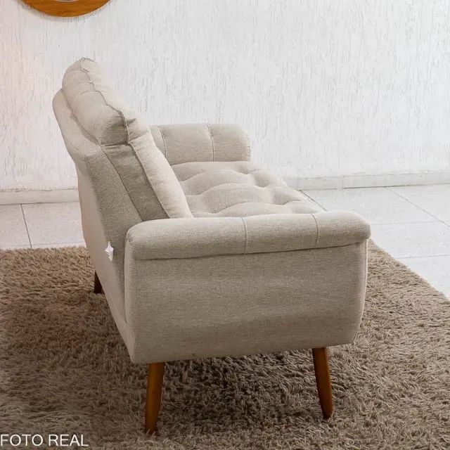 Poltrona MX Xangai 2 Lug. Linho  - Foto 2