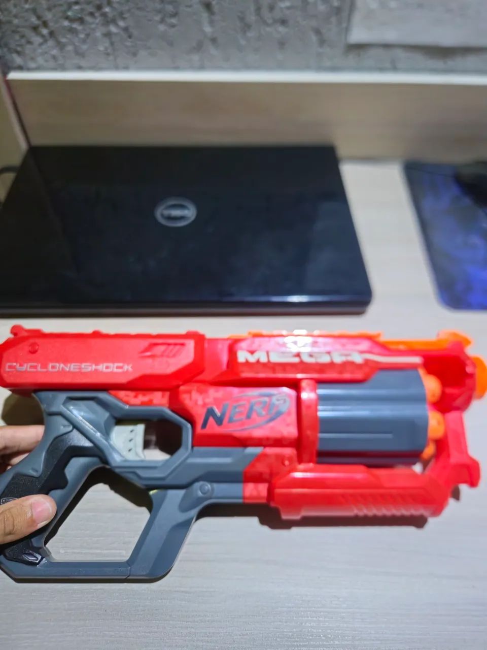 Nerf Original Hasbro Mega CycloneShock + Elite SurgeFire - Perfeito Estado - Foto 3