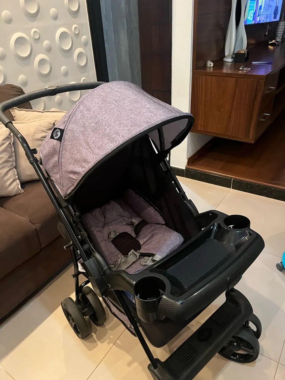Carrinho com bebê conforto  - Foto 3