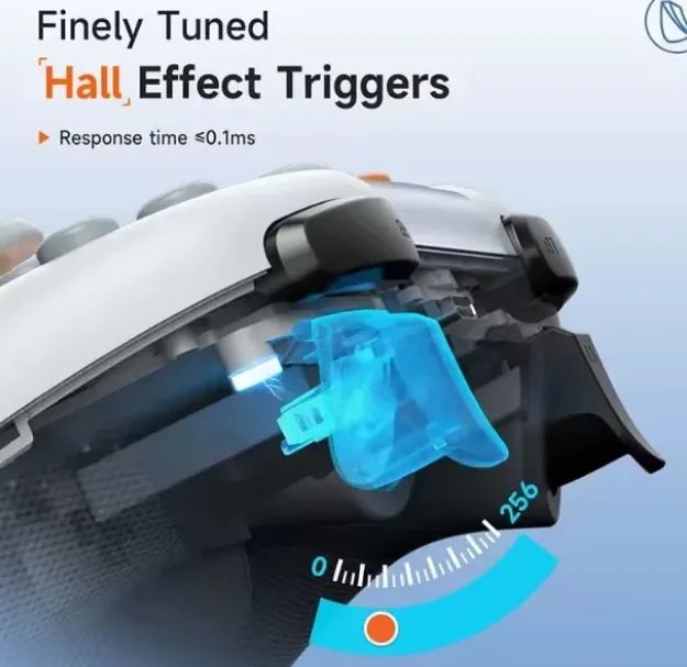 Controle Wireless EasySMX X05 Hall Effect RGB Bluetooth para PC/Celular/Switch Lacrado! - Foto 3