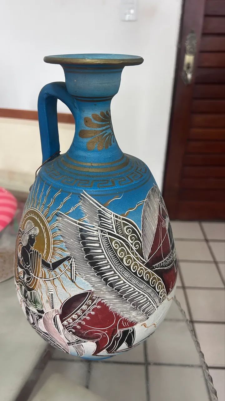 Vaso grega feito a m ão  - Foto 2
