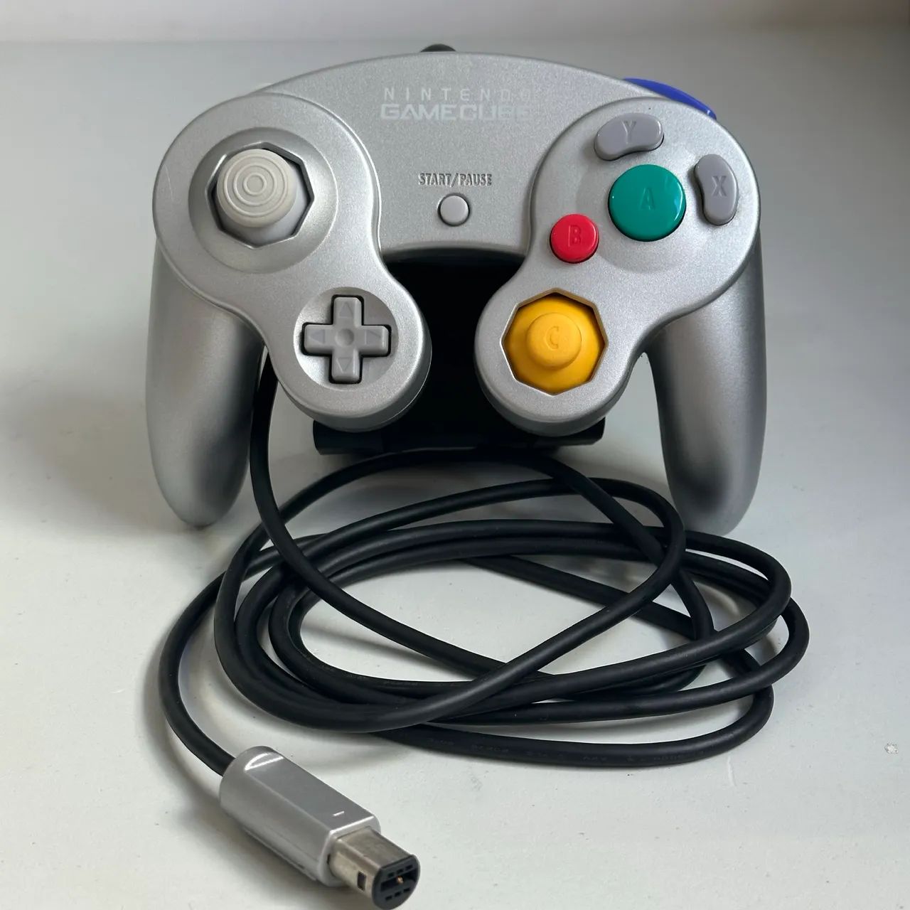 Controle Nintendo GameCube Platinum Prata Original Usado