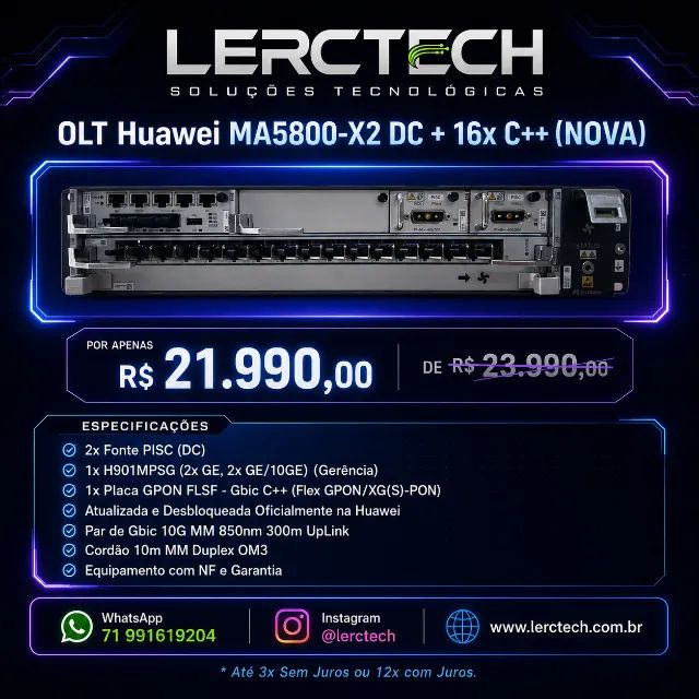 OLT Huawei MA5800-X2 - 16x GPON C+ / C++ - Foto 3