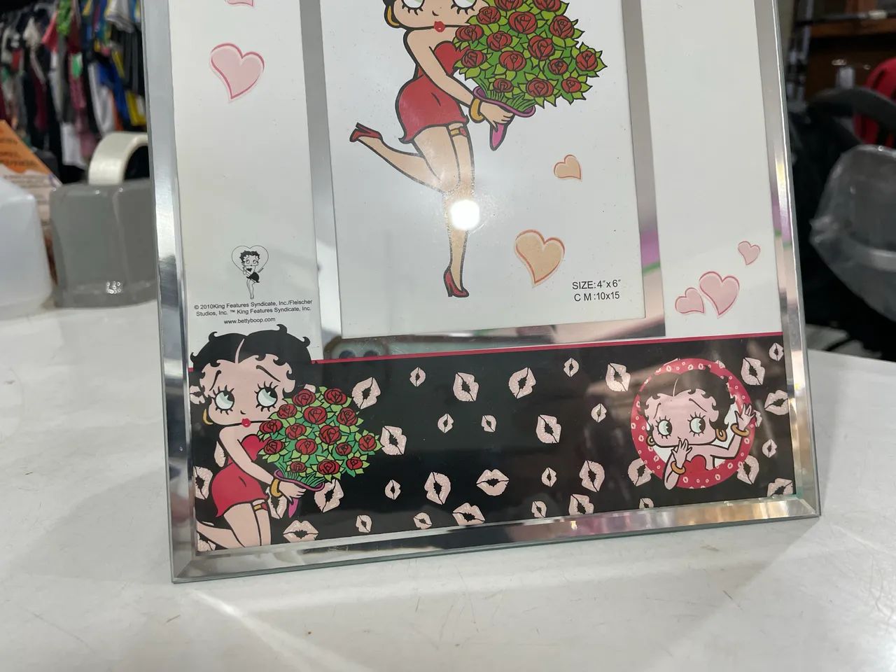 Porta Retrato de Vidro Betty Boop - Decorações Para Casa - Tatuapé
