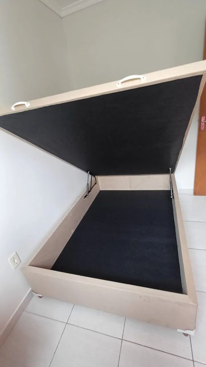 Cama baú casal MB Box e Baú 