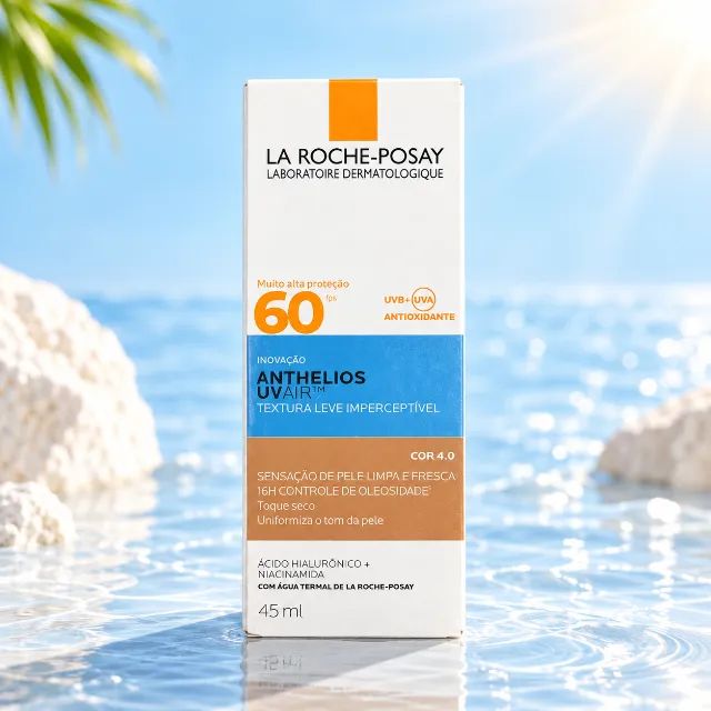 Protetor Solar La Roche-Posay UVAir FPS 60 Cor 4.0 45ml