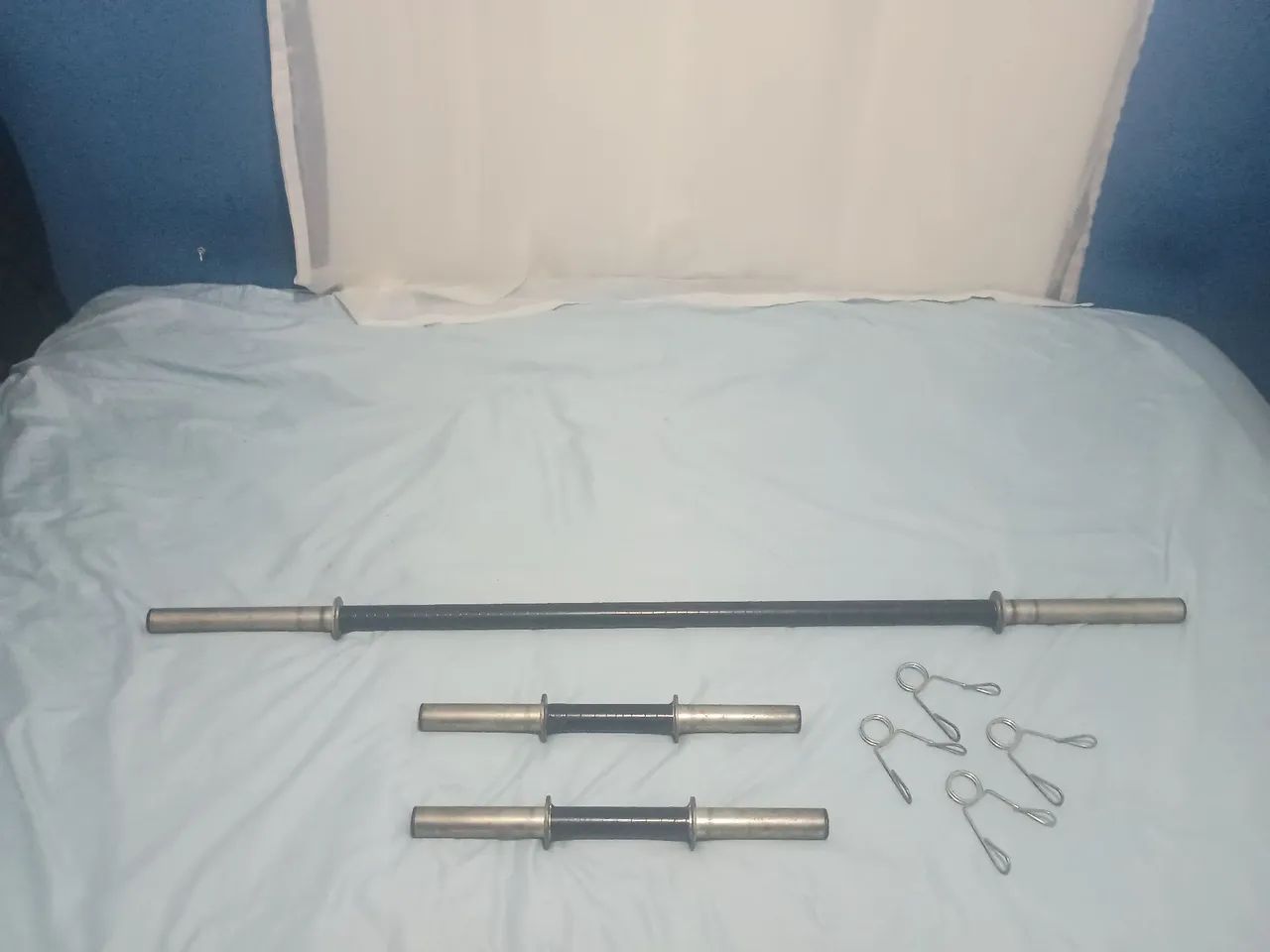 Kit barras de musculação