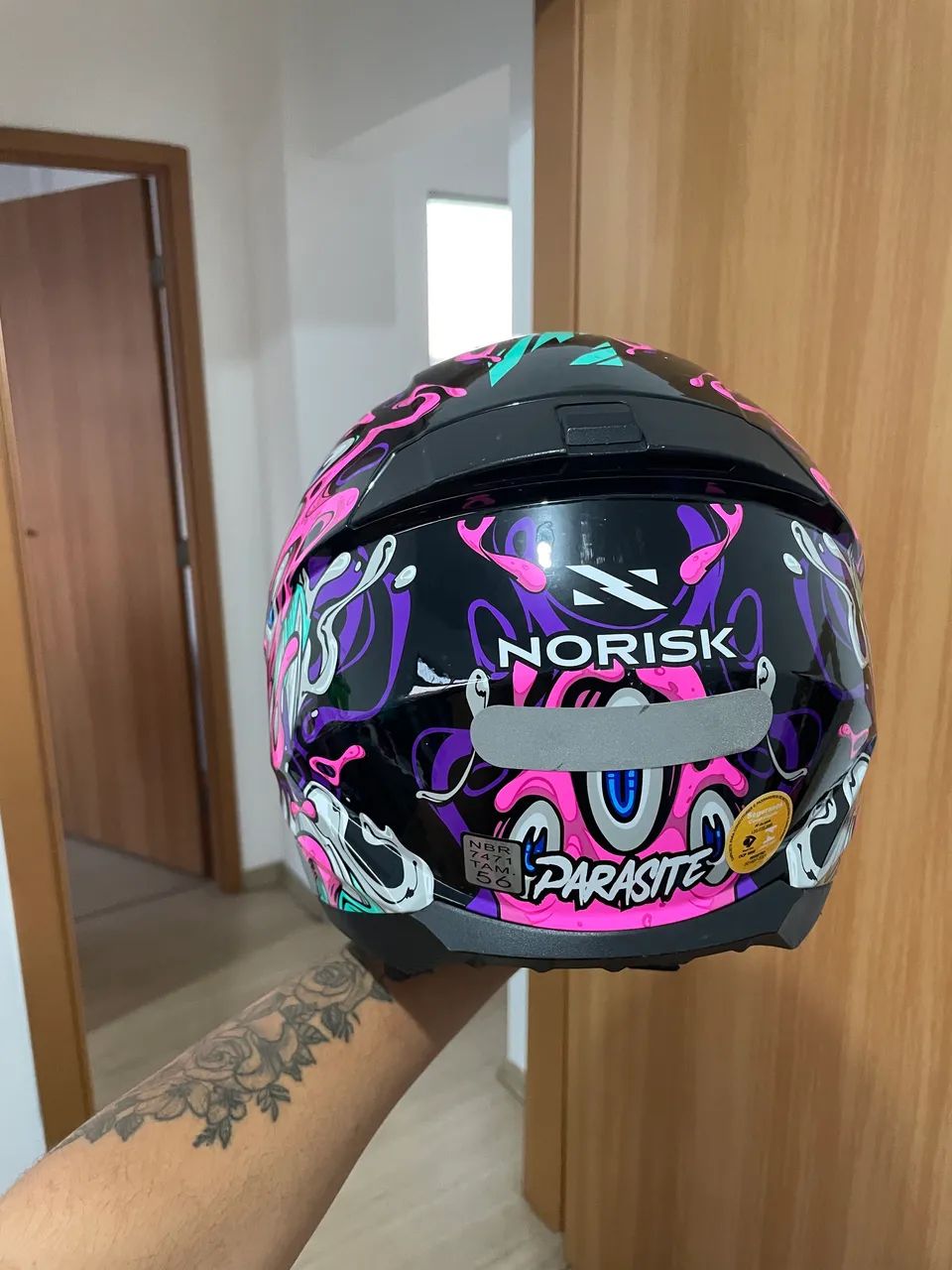 Capacete Norisk Razor Parasite Pink - Foto 4