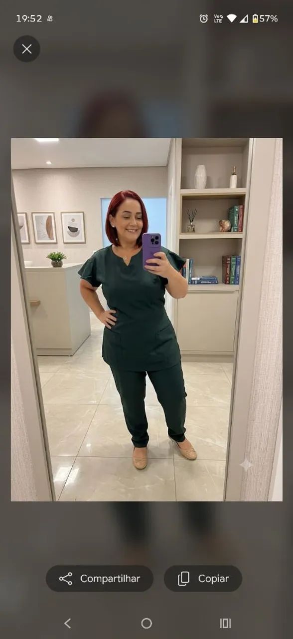 Pijama hospitalar em gabardine  - Foto 4