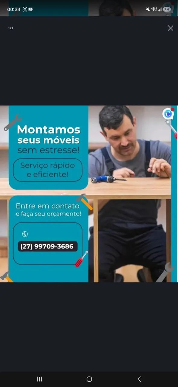 Montagem de móveis em geral 