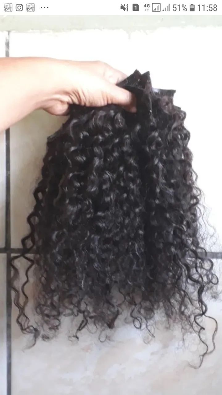 Tic tac cabelo humano cacheado - Foto 2