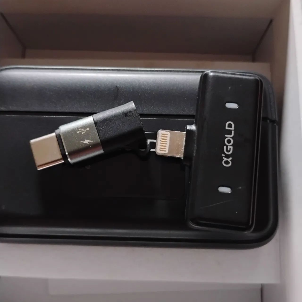 Microfone Lapela Gold Duplo iPhones e Android  - Foto 4