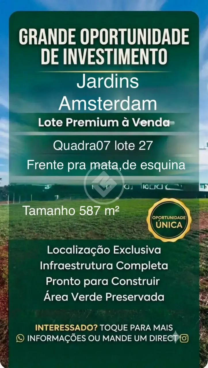 Terreno no Condomínio Jardins Amsterdã codigo: 358640