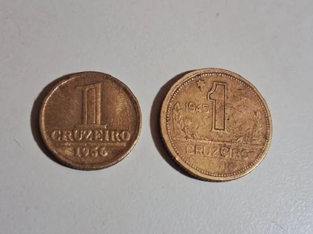1 Cruzeiro Moeda Brasil 1945 E 1956