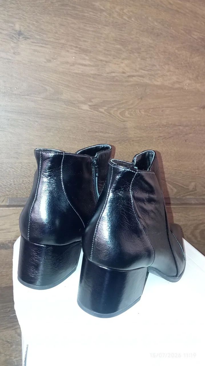 Bota de couro legítimo NOVA n°39 - Foto 4